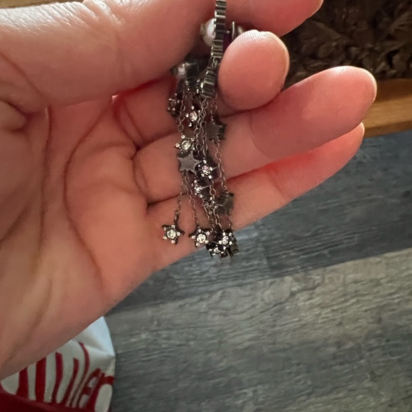 Dior Silver Star Chain Earrings - Picture 5 of 11